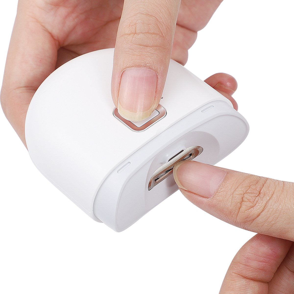 Elektrische Nagelknipper met LED-licht en Polijstmachine