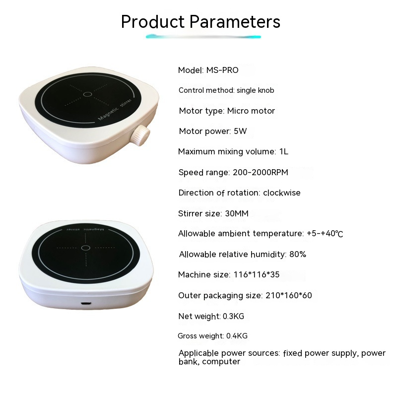 Compacte Magnetische Roerder voor Laboratoriumgebruik